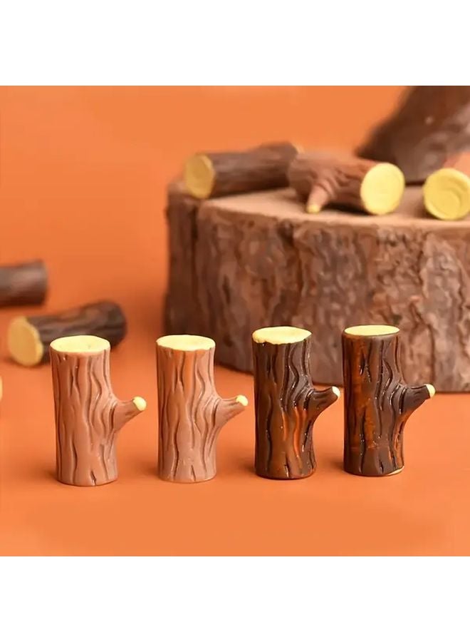 DIY Mini Resin Tree Stump Models Small Ornaments Vintage Style Home Decor Gifts - Image 4